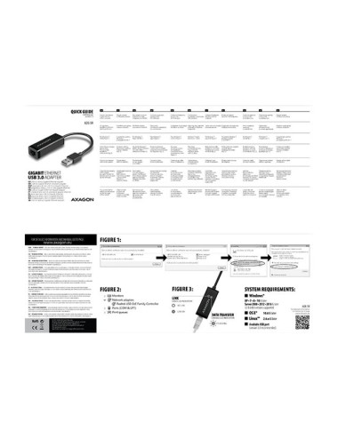 AXAGON | ADE-SR USB 3.0 Gigabit Ethernet
