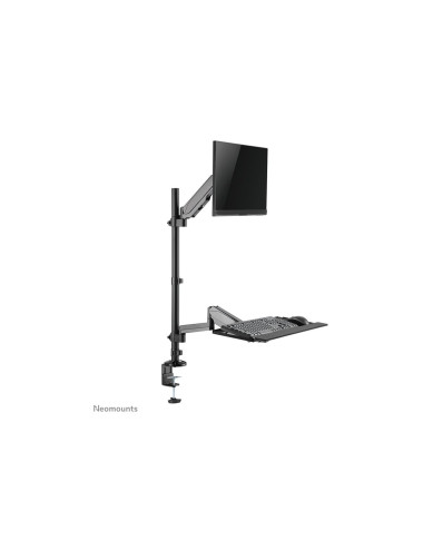 Neomounts DS90-325BL1 Sit-stand workstation desk 1 screen - 17-32" - 1-9 kg (curved 6 kg) - gas spring - black