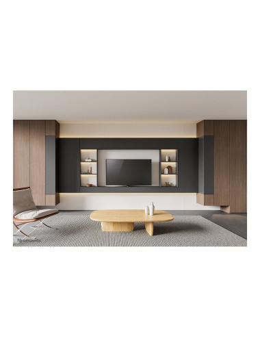 Neomounts DS42-430BL12 TV stand 1 screen - 23-43" - 0-50 kg - VESA 100x100-200x200 - bolt-down - 60 swivel - black | Neomounts