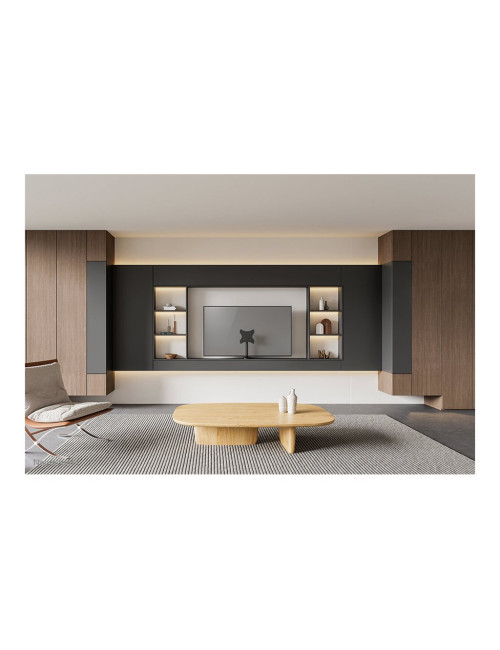 Neomounts DS42-430BL12 TV stand 1 screen - 23-43" - 0-50 kg - VESA 100x100-200x200 - bolt-down - 60 swivel - black | Neomounts