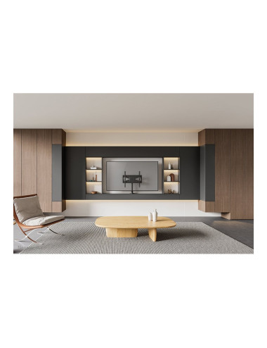 Neomounts DS42-430BL14 TV stand 1 screen - 32-55" - 0-50 kg - VESA 100x100-400x400 - bolt-down - 60 swivel - black | Neomounts