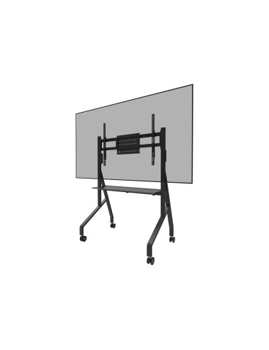 Neomounts MOVE Go FL50-525BL1 TV trolley - 55-86" - max 76 kg - manual h 106-136 cm - VESA 100x100-900x600 - incl. hardware shel