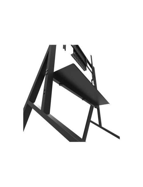 Neomounts MOVE Go FL50-525BL1 TV trolley - 55-86" - max 76 kg - manual h 106-136 cm - VESA 100x100-900x600 - incl. hardware shel