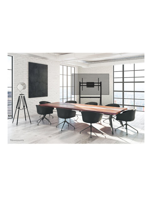 Neomounts MOVE Go FL50-525BL1 TV trolley - 55-86" - max 76 kg - manual h 106-136 cm - VESA 100x100-900x600 - incl. hardware shel