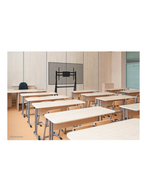 Neomounts MOVE Go FL50-525BL1 TV trolley - 55-86" - max 76 kg - manual h 106-136 cm - VESA 100x100-900x600 - incl. hardware shel