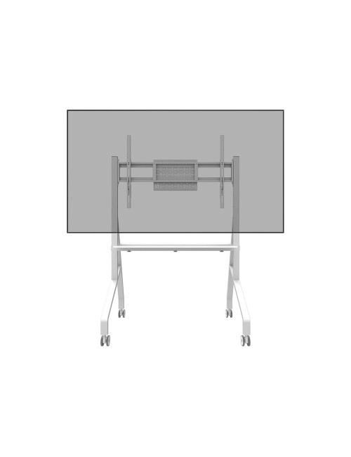 Neomounts MOVE Go FL50-525WH1 TV trolley - 55-86" - max 76 kg - manual h 106-136 cm - VESA 100x100-900x600 - incl. hardware shel