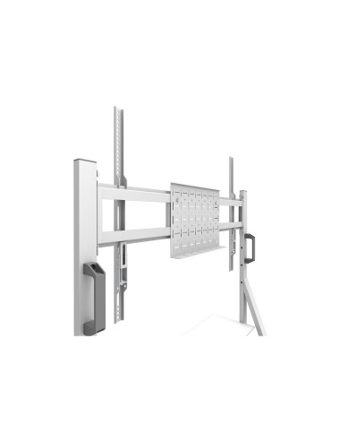 Neomounts MOVE Go FL50-525WH1 TV trolley - 55-86" - max 76 kg - manual h 106-136 cm - VESA 100x100-900x600 - incl. hardware shel