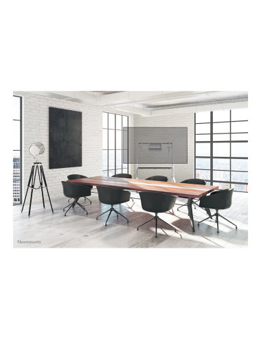 Neomounts MOVE Go FL50-525WH1 TV trolley - 55-86" - max 76 kg - manual h 106-136 cm - VESA 100x100-900x600 - incl. hardware shel