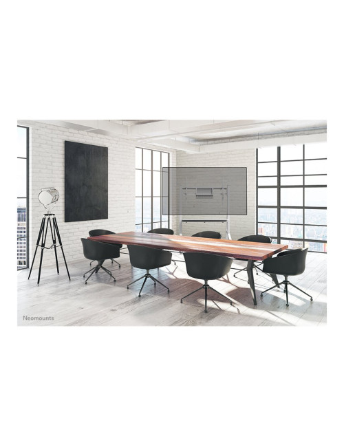 Neomounts MOVE Go FL50-525WH1 TV trolley - 55-86" - max 76 kg - manual h 106-136 cm - VESA 100x100-900x600 - incl. hardware shel