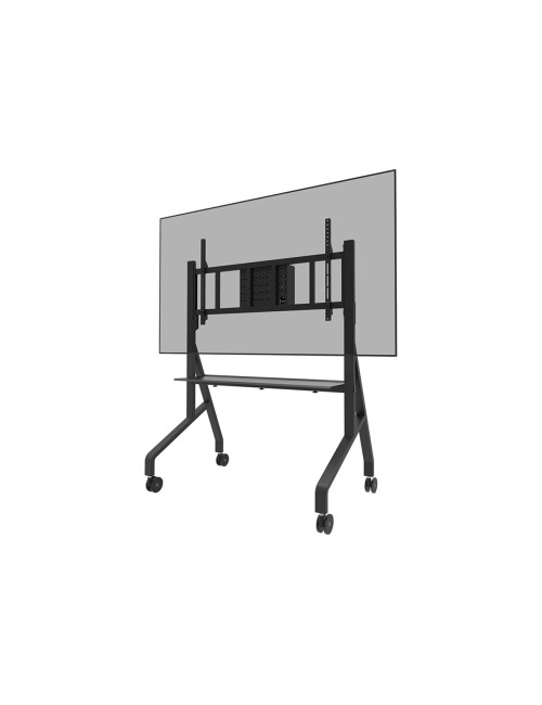 Neomounts MOVE Go XL FL50-575BL1 TV trolley - 65-110" - max 125 kg - manual h 129-139 cm - VESA 100x100-1100x600 - incl. hardwar