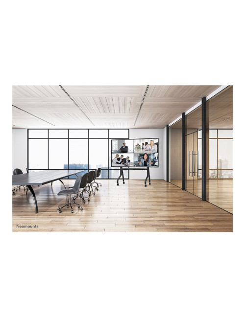 Neomounts MOVE Go XL FL50-575BL1 TV trolley - 65-110" - max 125 kg - manual h 129-139 cm - VESA 100x100-1100x600 - incl. hardwar