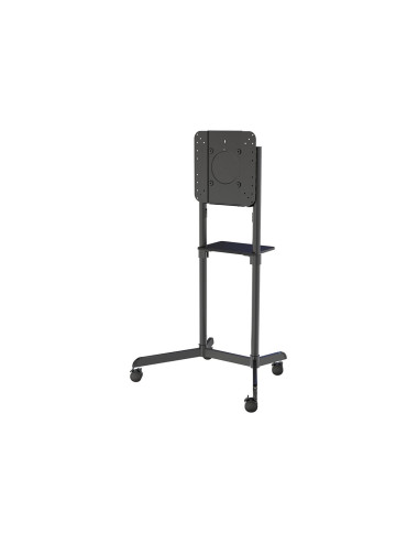 Neomounts NS-M1250BLACK TV trolley - 37-70" - max 70 kg - VESA 200x200-600x400 - 90 rotatable - incl. hardware shelf - black