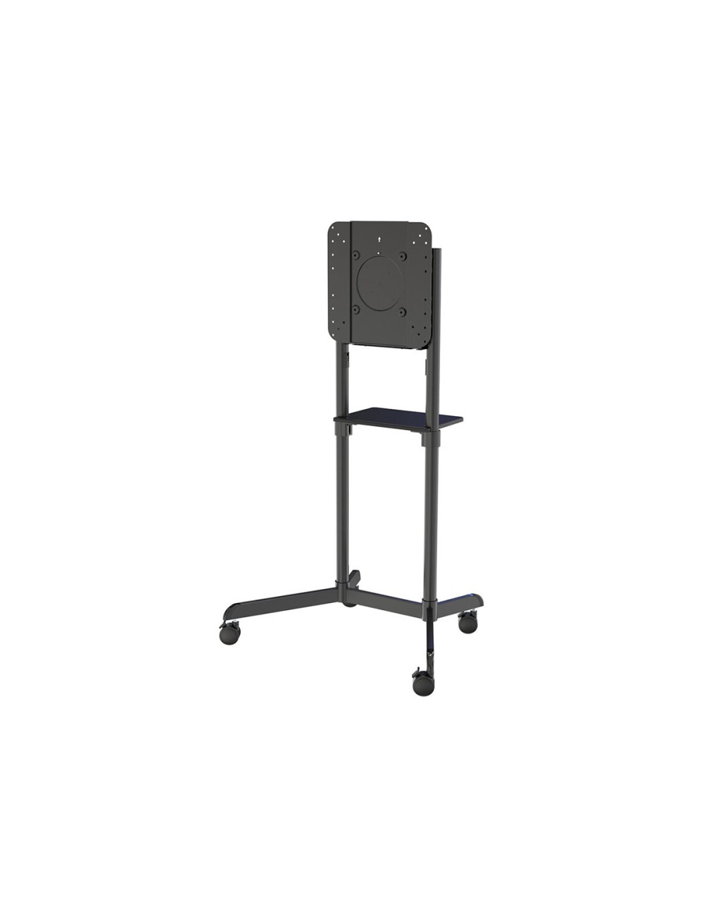 Neomounts NS-M1250BLACK TV trolley - 37-70" - max 70 kg - VESA 200x200-600x400 - 90 rotatable - incl. hardware shelf - black