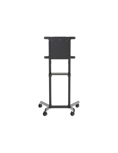 Neomounts NS-M1250BLACK TV trolley - 37-70" - max 70 kg - VESA 200x200-600x400 - 90 rotatable - incl. hardware shelf - black