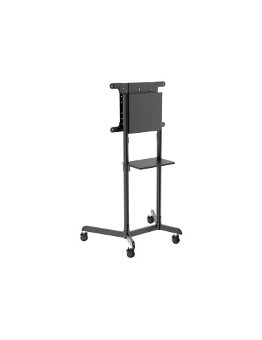 Neomounts NS-M1250BLACK TV trolley - 37-70" - max 70 kg - VESA 200x200-600x400 - 90 rotatable - incl. hardware shelf - black