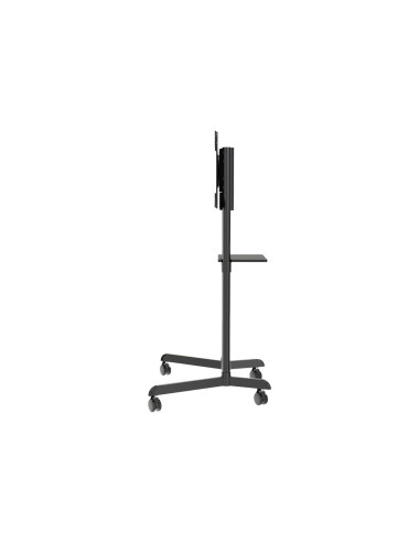Neomounts NS-M1250BLACK TV trolley - 37-70" - max 70 kg - VESA 200x200-600x400 - 90 rotatable - incl. hardware shelf - black