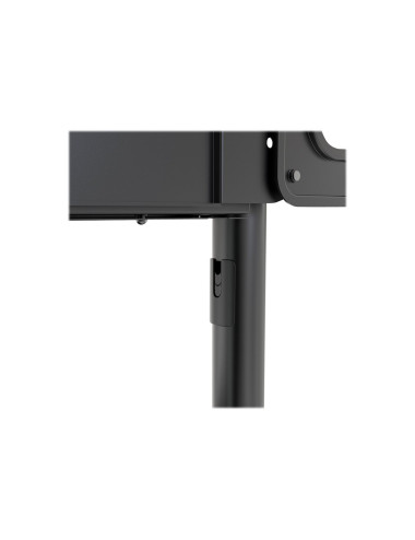 Neomounts NS-M1250BLACK TV trolley - 37-70" - max 70 kg - VESA 200x200-600x400 - 90 rotatable - incl. hardware shelf - black