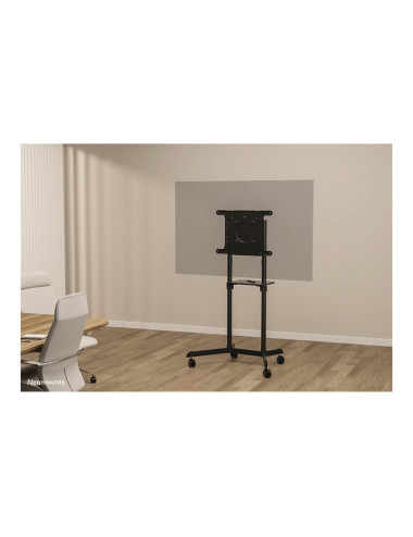 Neomounts NS-M1250BLACK TV trolley - 37-70" - max 70 kg - VESA 200x200-600x400 - 90 rotatable - incl. hardware shelf - black