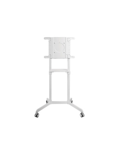 Neomounts NS-M1250WHITE TV trolley - 37-70" - max 70 kg - VESA 200x200-600x400 - 90 rotatable - incl. hardware shelf - white