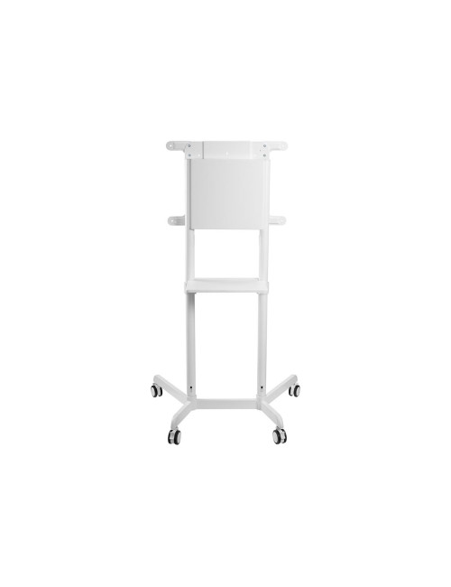 Neomounts NS-M1250WHITE TV trolley - 37-70" - max 70 kg - VESA 200x200-600x400 - 90 rotatable - incl. hardware shelf - white