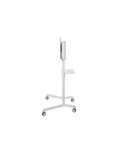Neomounts NS-M1250WHITE TV trolley - 37-70" - max 70 kg - VESA 200x200-600x400 - 90 rotatable - incl. hardware shelf - white