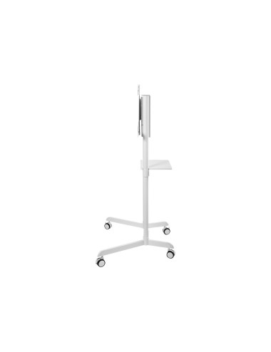 Neomounts NS-M1250WHITE TV trolley - 37-70" - max 70 kg - VESA 200x200-600x400 - 90 rotatable - incl. hardware shelf - white
