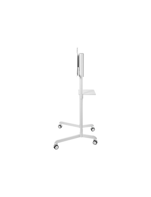 Neomounts NS-M1250WHITE TV trolley - 37-70" - max 70 kg - VESA 200x200-600x400 - 90 rotatable - incl. hardware shelf - white