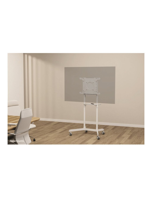 Neomounts NS-M1250WHITE TV trolley - 37-70" - max 70 kg - VESA 200x200-600x400 - 90 rotatable - incl. hardware shelf - white