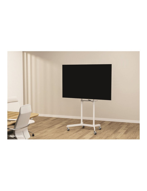 Neomounts NS-M1250WHITE TV trolley - 37-70" - max 70 kg - VESA 200x200-600x400 - 90 rotatable - incl. hardware shelf - white