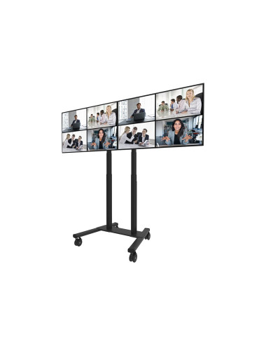 Neomounts MOVE ADM-875BL2 Screen adapter from 1 to 2 screens - 42-65" - max 40 kg/screen - VESA 100x100-800x400 - lockable (excl