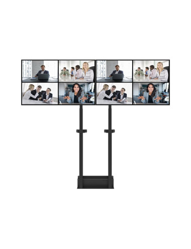 Neomounts MOVE ADM-875BL2 Screen adapter from 1 to 2 screens - 42-65" - max 40 kg/screen - VESA 100x100-800x400 - lockable (excl