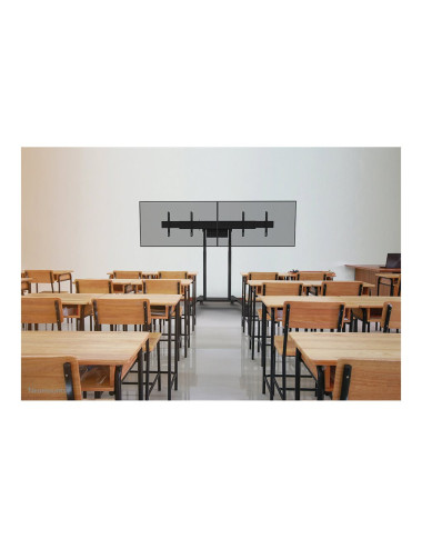 Neomounts MOVE ADM-875BL2 Screen adapter from 1 to 2 screens - 42-65" - max 40 kg/screen - VESA 100x100-800x400 - lockable (excl