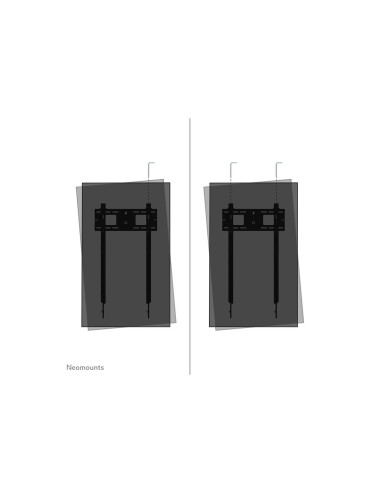 Neomounts LEVEL-750 WL30-750BL18P Fixed heavy duty wall mount - 50-98" screen - max 100 kg - VESA 100x100-500x800 - d 4,2 cm - l