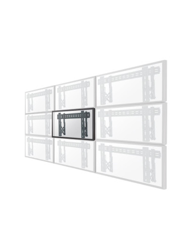 Neomounts LED-VW1000BLACK Videowall wall mount - 40-75" - max 50 kg - VESA 200x200-600x400 - d 5,6-21,5 cm - pull-out - micro ad