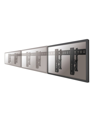 Neomounts LED-VW1000BLACK Videowall wall mount - 40-75" - max 50 kg - VESA 200x200-600x400 - d 5,6-21,5 cm - pull-out - micro ad