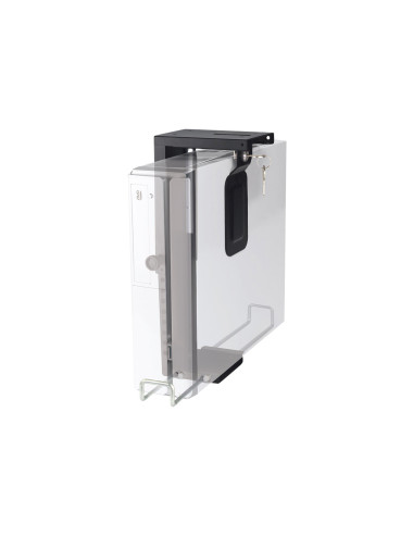 Neomounts CPU-D075BLACK/LK CPU/PC holder - max 10 kg - lockable (incl. lock) - h 20-36 cm - w 5-10 cm - universal - black