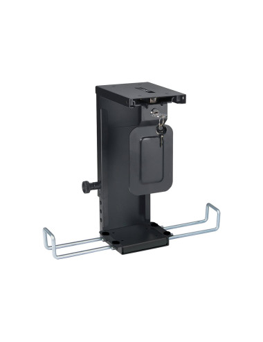 Neomounts CPU-D075BLACK/LK CPU/PC holder - max 10 kg - lockable (incl. lock) - h 20-36 cm - w 5-10 cm - universal - black