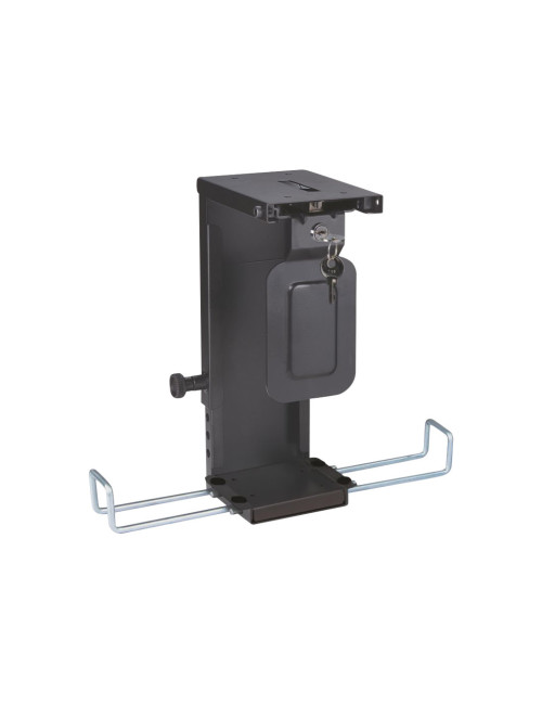 Neomounts CPU-D075BLACK/LK CPU/PC holder - max 10 kg - lockable (incl. lock) - h 20-36 cm - w 5-10 cm - universal - black