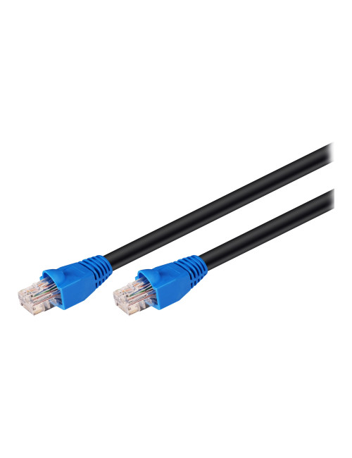 CAT 6 Outdoor-patch cable U/UTP | 94389 | Prewired, unshielded LAN cable with RJ45 plugs for connecting network components Doubl