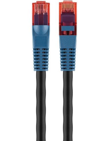 CAT 6 Outdoor-patch cable U/UTP | 94389 | Prewired, unshielded LAN cable with RJ45 plugs for connecting network components Doubl