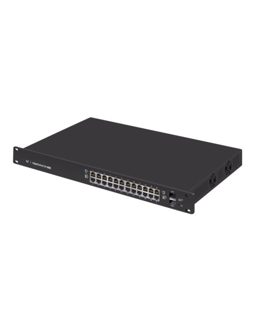 Ubiquiti | Switch | ES-24-250W | Web managed | Rackmountable | Gigabit Ethernet (copper) ports quantity 24 | SFP ports quantity 