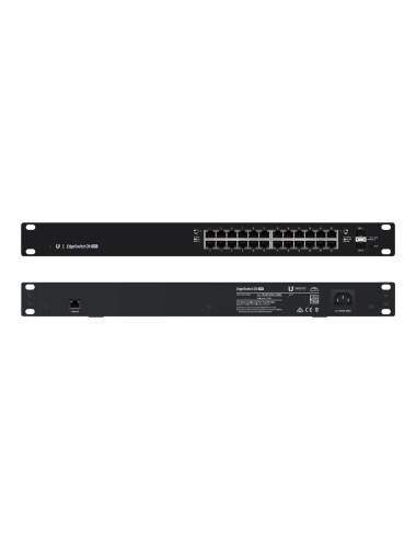 Ubiquiti | Switch | ES-24-250W | Web managed | Rackmountable | Gigabit Ethernet (copper) ports quantity 24 | SFP ports quantity 