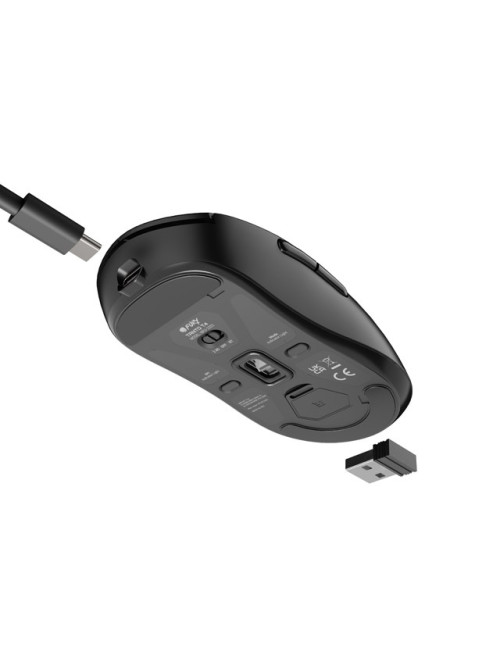 Fury Gaming Mouse | Tanto T4 | Wired/Wireless | 2.4 GHz, Bluetooth, USB | Black