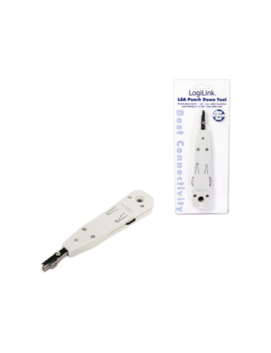 Logilink | LSA Punch Down Tool | LSA Punch Down ToolSuitable for on-wall and in-wall wallplatesCutting of the extending cable en