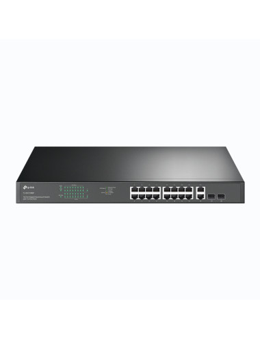 TP-LINK | Switch | TL-SG1218MP | Unmanaged | Rackmountable | 10/100 Mbps (RJ-45) ports quantity 18 | SFP ports quantity 2 | PoE+