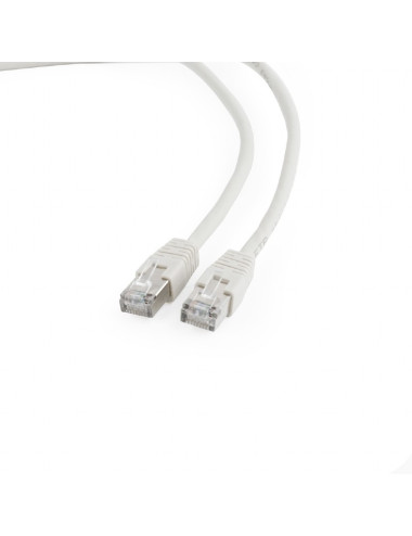FTP Cat6 | Patch cord | Perfect connection Foil shielded - for a reliable connection Gold plated contacts | White | 5 m