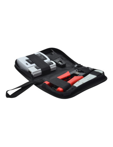 Digitus | Network Tool Set, LAN Tester, Crimping Tool, Cut and Stripping Tool, Punch Down Tool | Tool kit