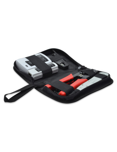 Digitus | Network Tool Set, LAN Tester, Crimping Tool, Cut and Stripping Tool, Punch Down Tool | Tool kit
