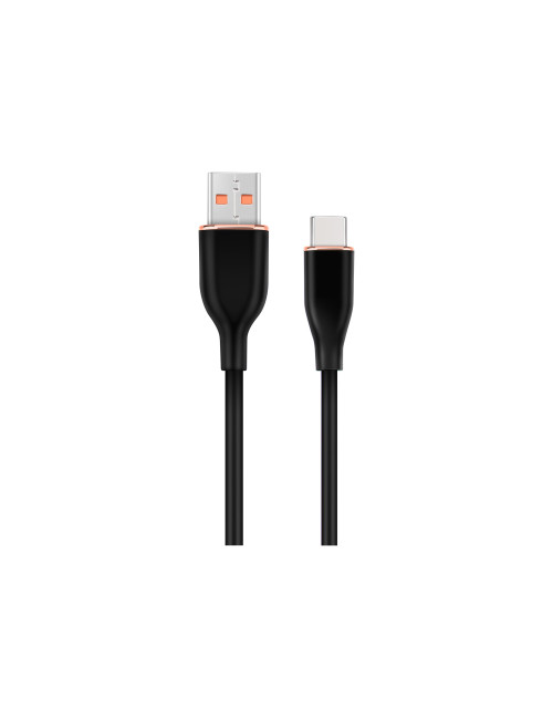 Cablexpert Premium silicon Type-C USB charging and data cable, 1.5 m | CC-USB2S-AMCM-1.5M-BK
