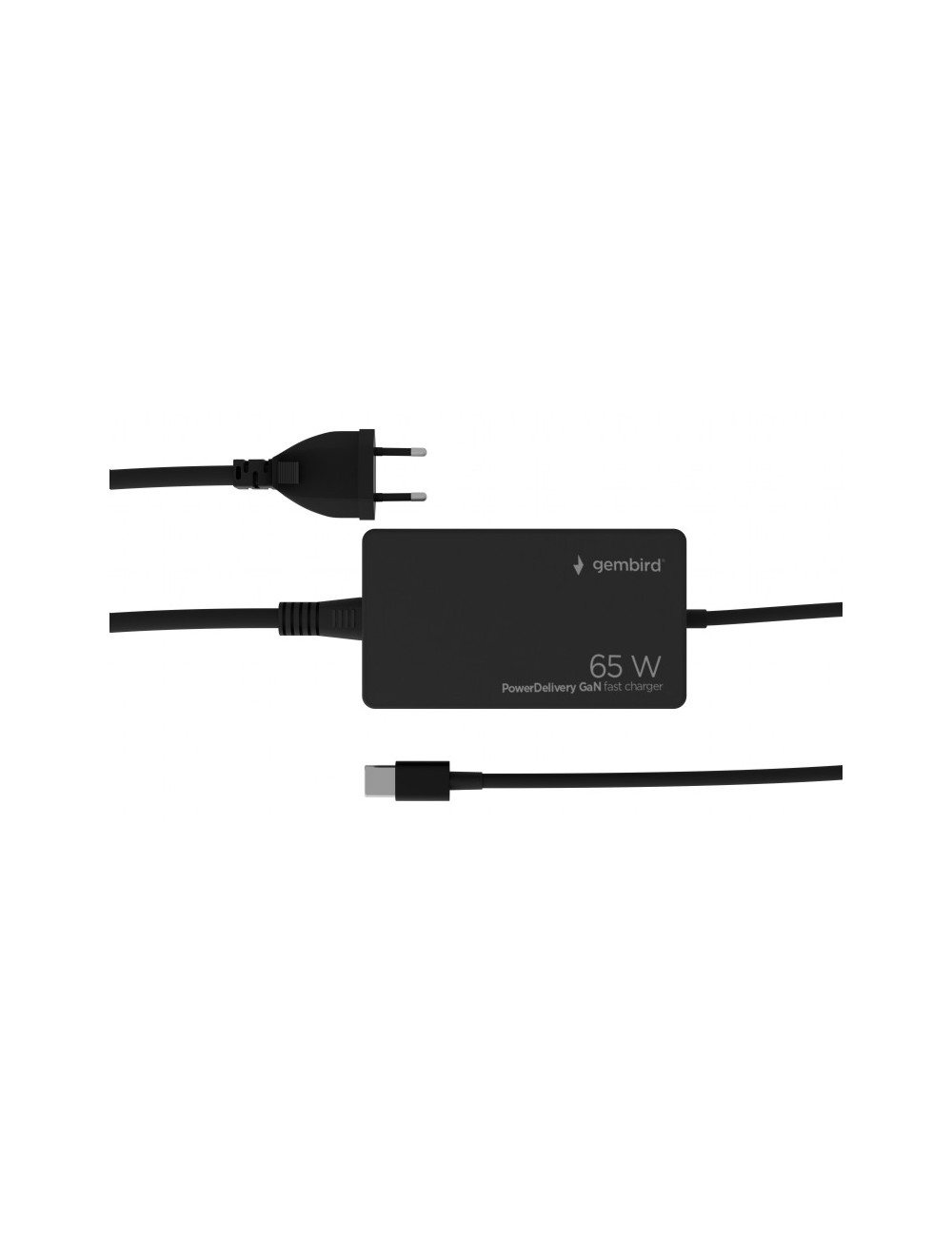 Cablexpert 65 W PowerDelivery GaN USB Type-C Fast Charger | NPA-AC-PDQC65-01